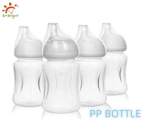 Anti-colique claire biberon pour nourrissons nouveau-nés stérilisation au micro-ondes tasse pour bébés sans BPA